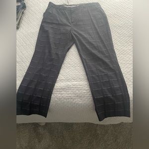 Banana Republic plaid ankle pants with striped design